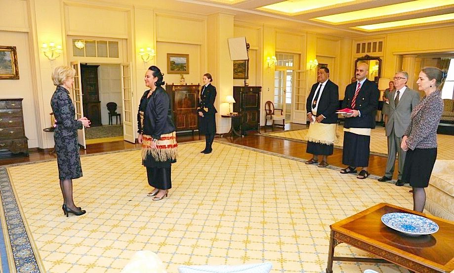 Her Royal Highness presents credentials to the Governor General
